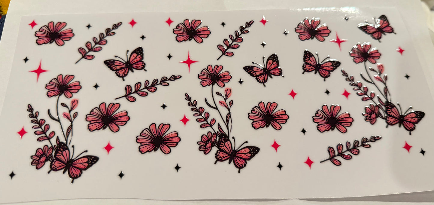 Butterflies & dainty flowers