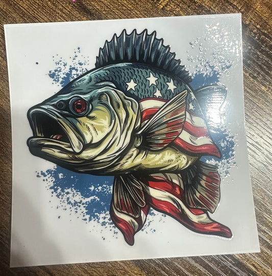 America bass decal