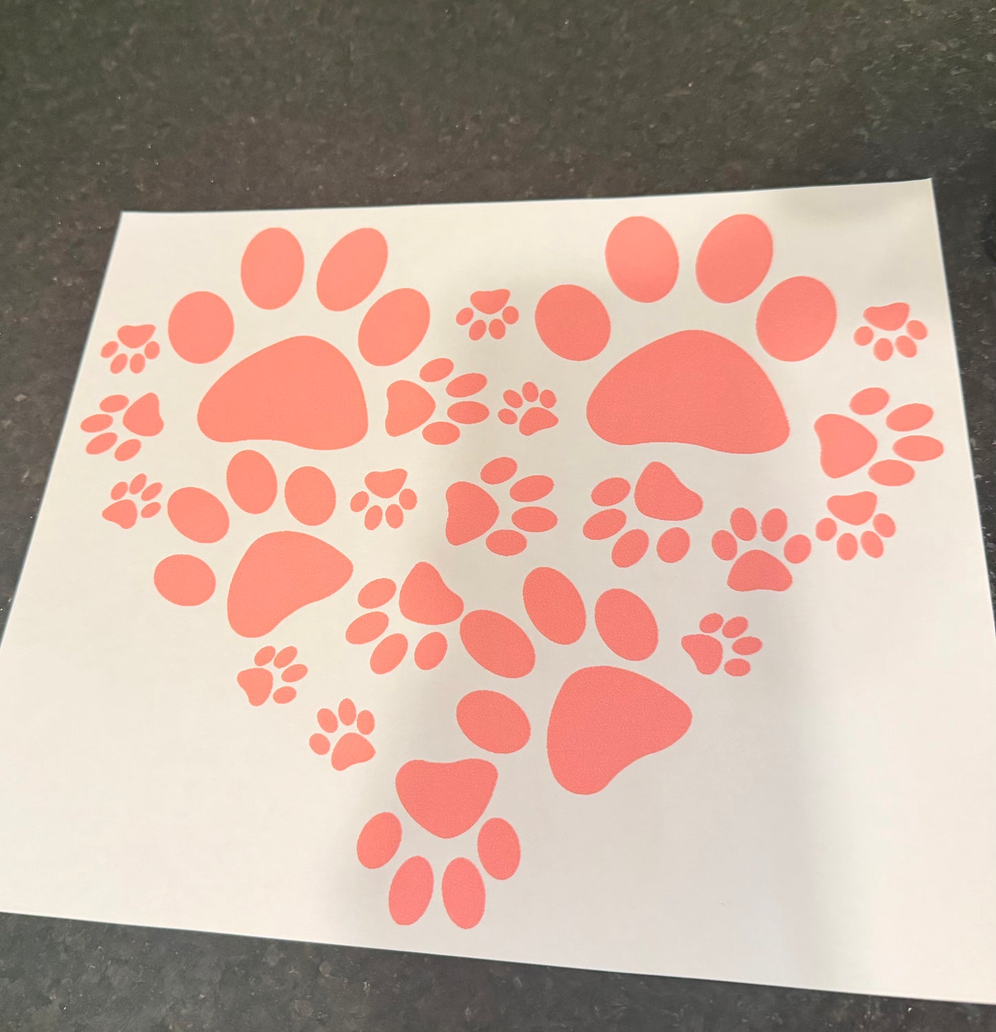 Heart paw print