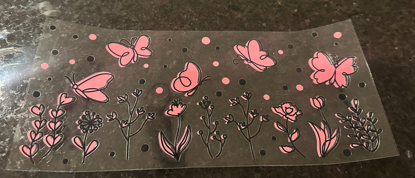 Pink butterflies