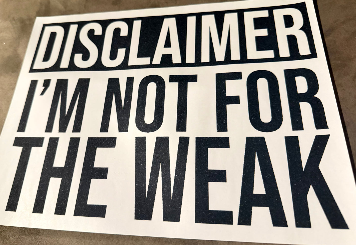 Disclaimer I’m not for the weak