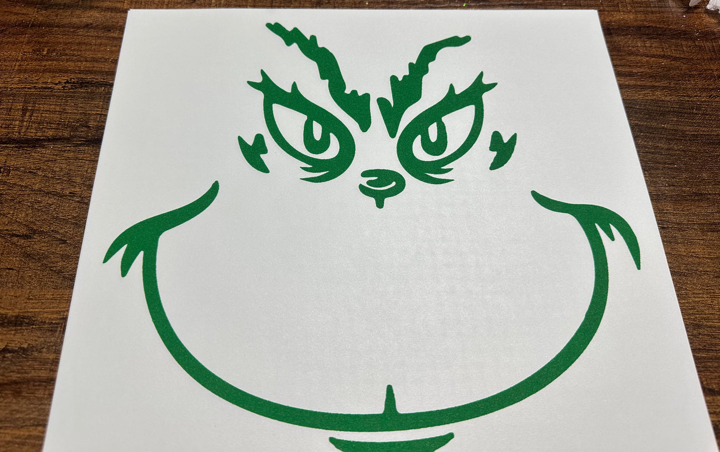 Grinch shirt transfer
