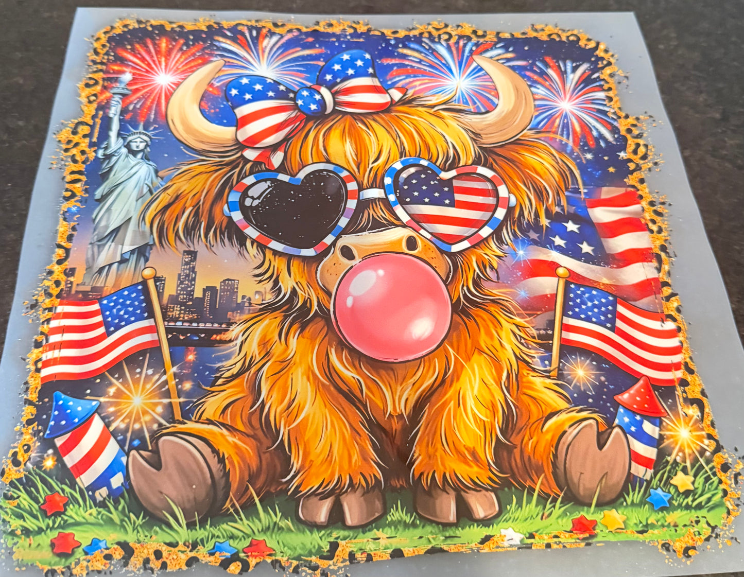 Patriotic cow