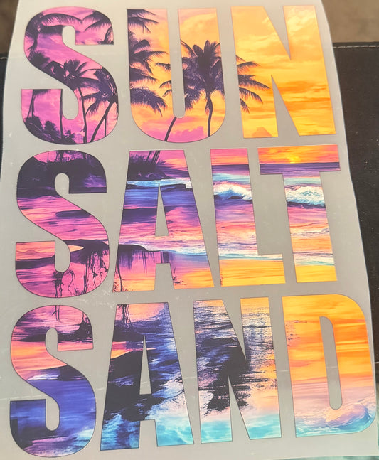 Sun salt sand