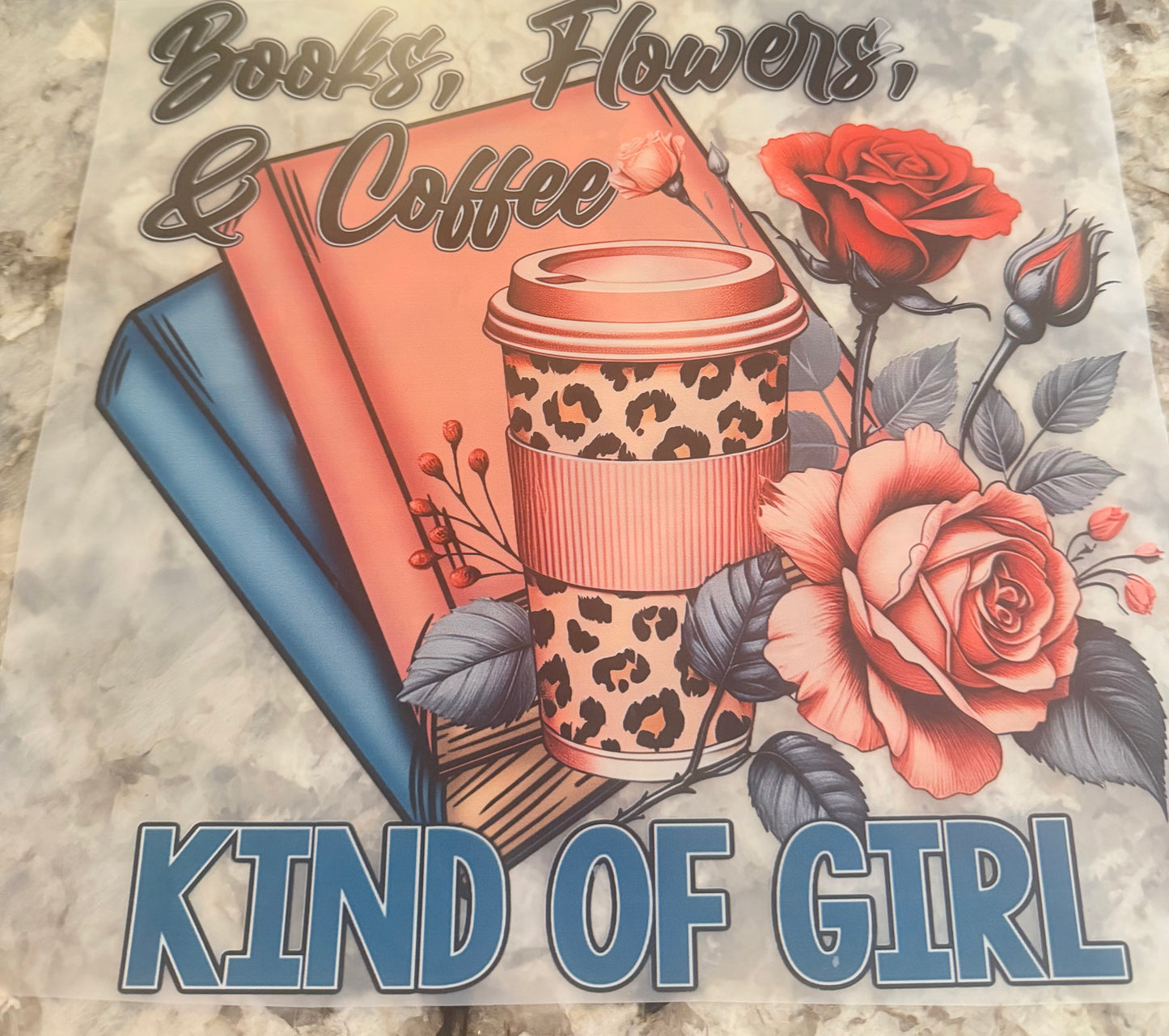 Books flowers & coffee