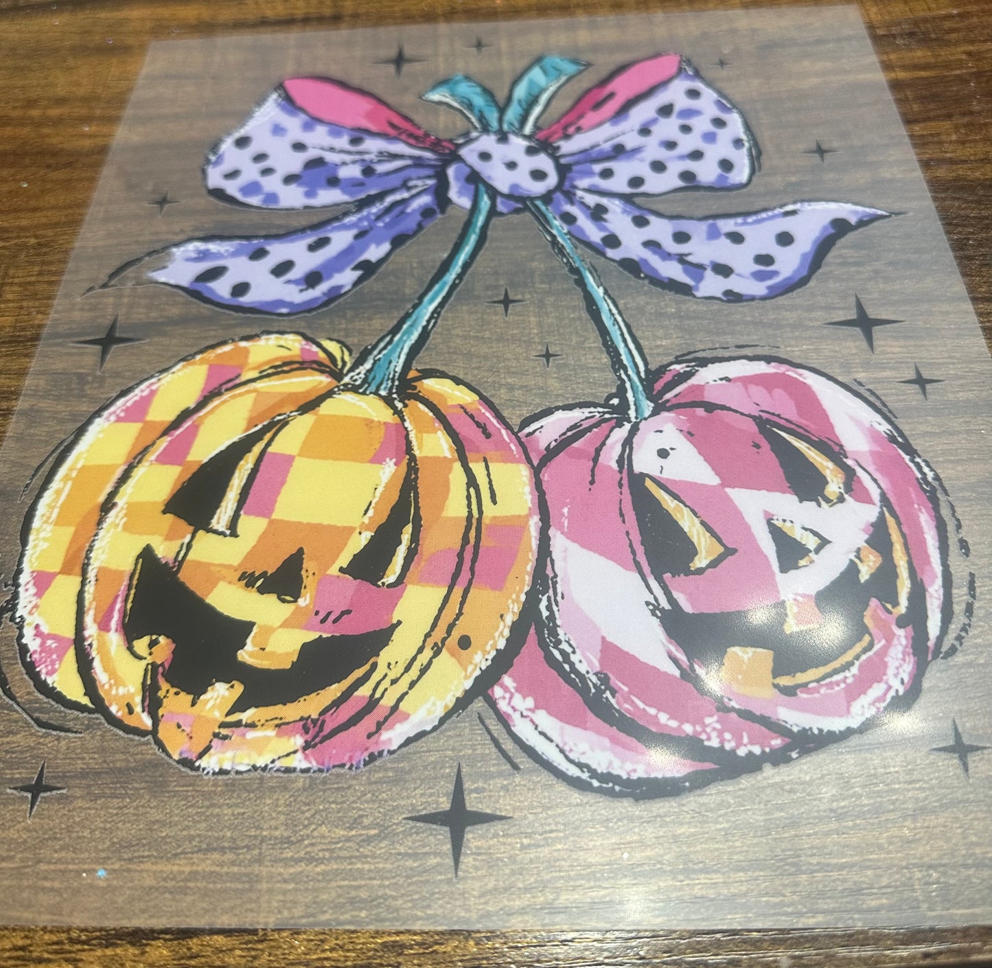 Pumpkin bow transfer