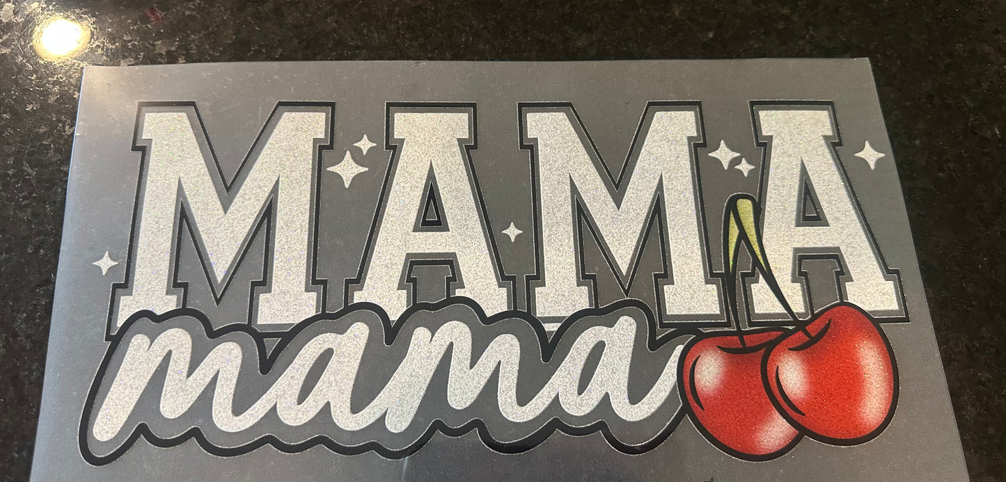 Mama with cherry transfer