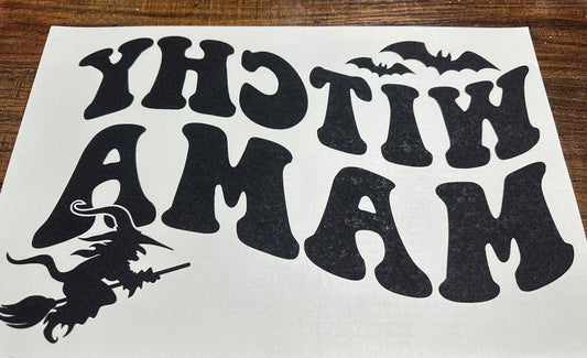 Witchy mama shirt transfer