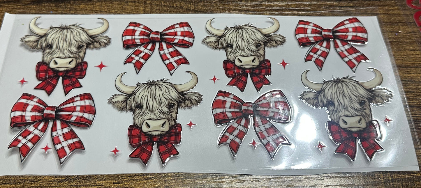 Christmas cow wrap