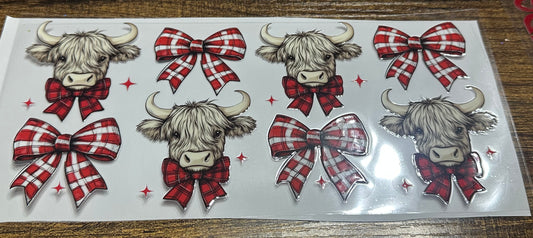 Christmas cow wrap