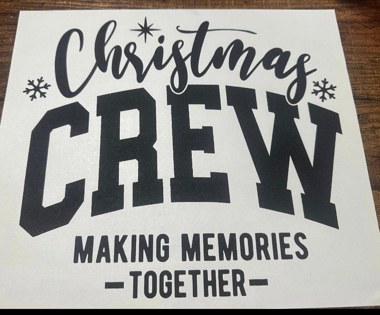 Christmas crew transfer