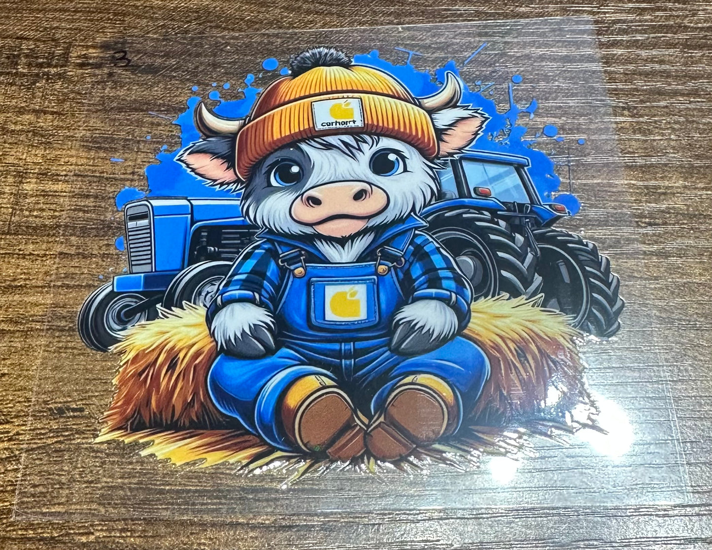 Carhartt cow and tractor decal