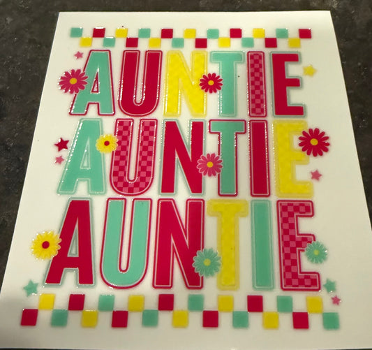 Auntie decal