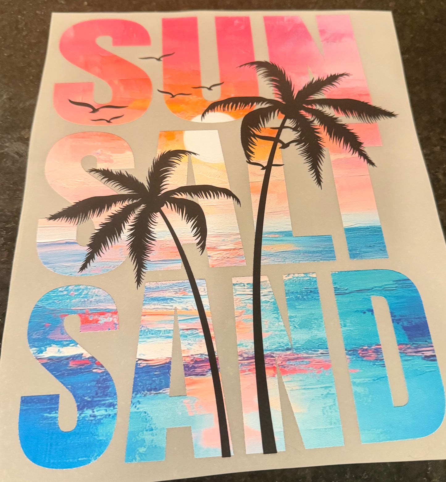 Sun salt sand