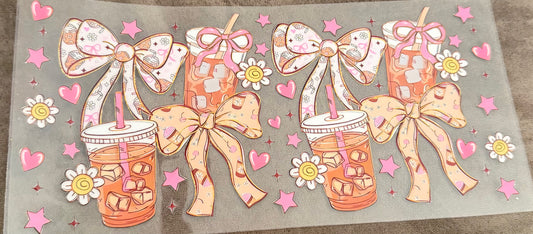 Iced coffee and bows