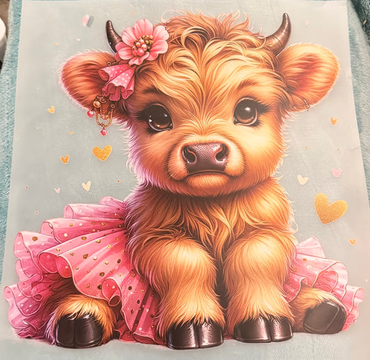 Cow pink tutu