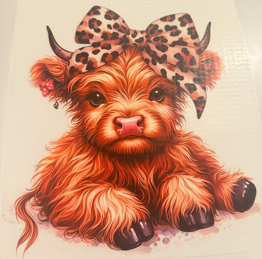 Leopard bow cow
