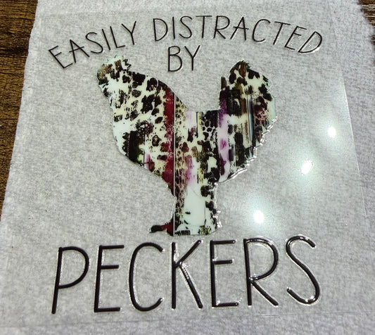 Easily distracted by peckers