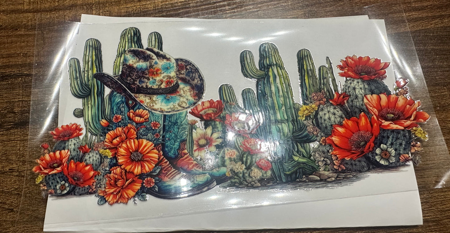 Western boots and hat