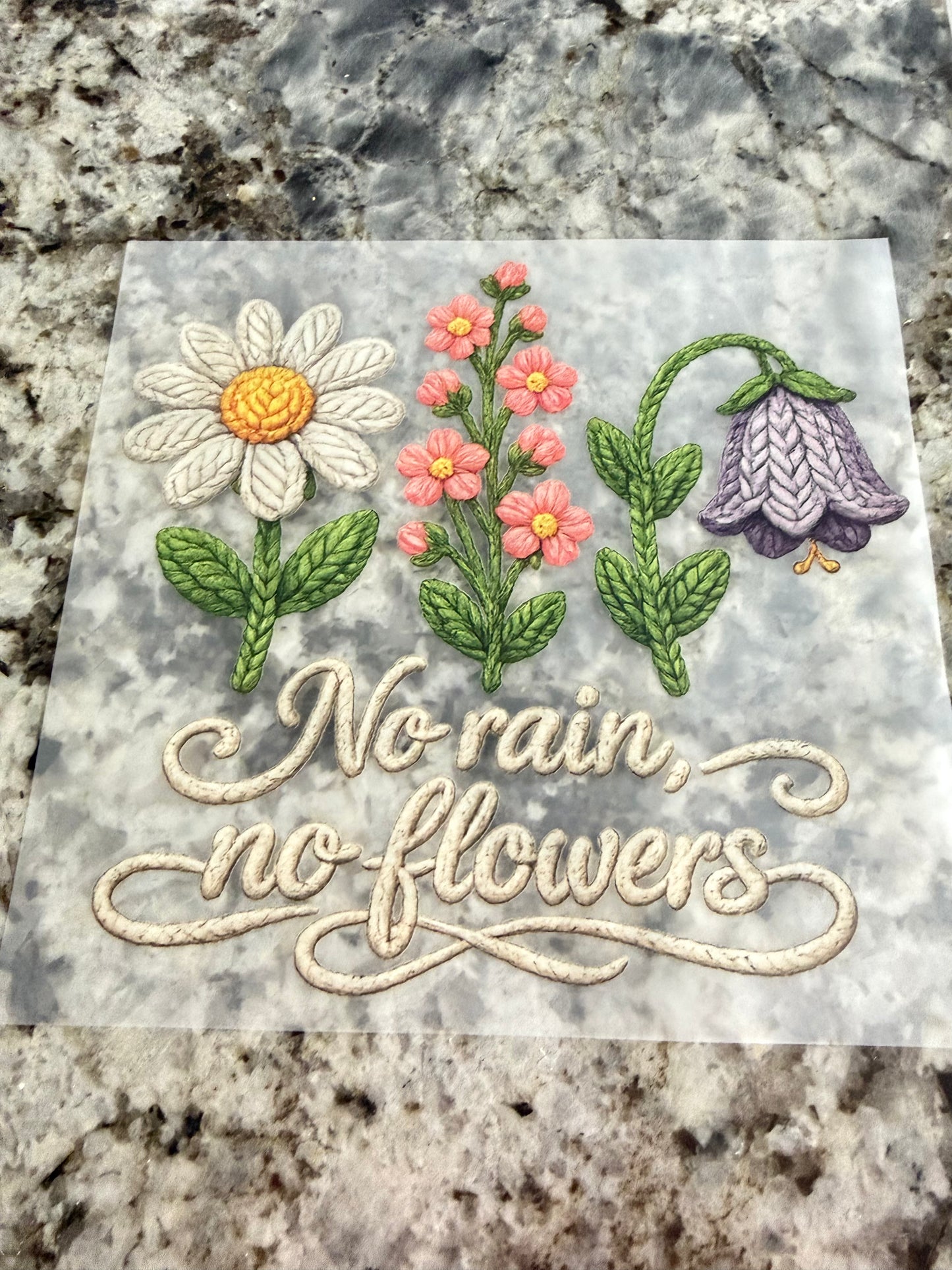 No rain, no flowers