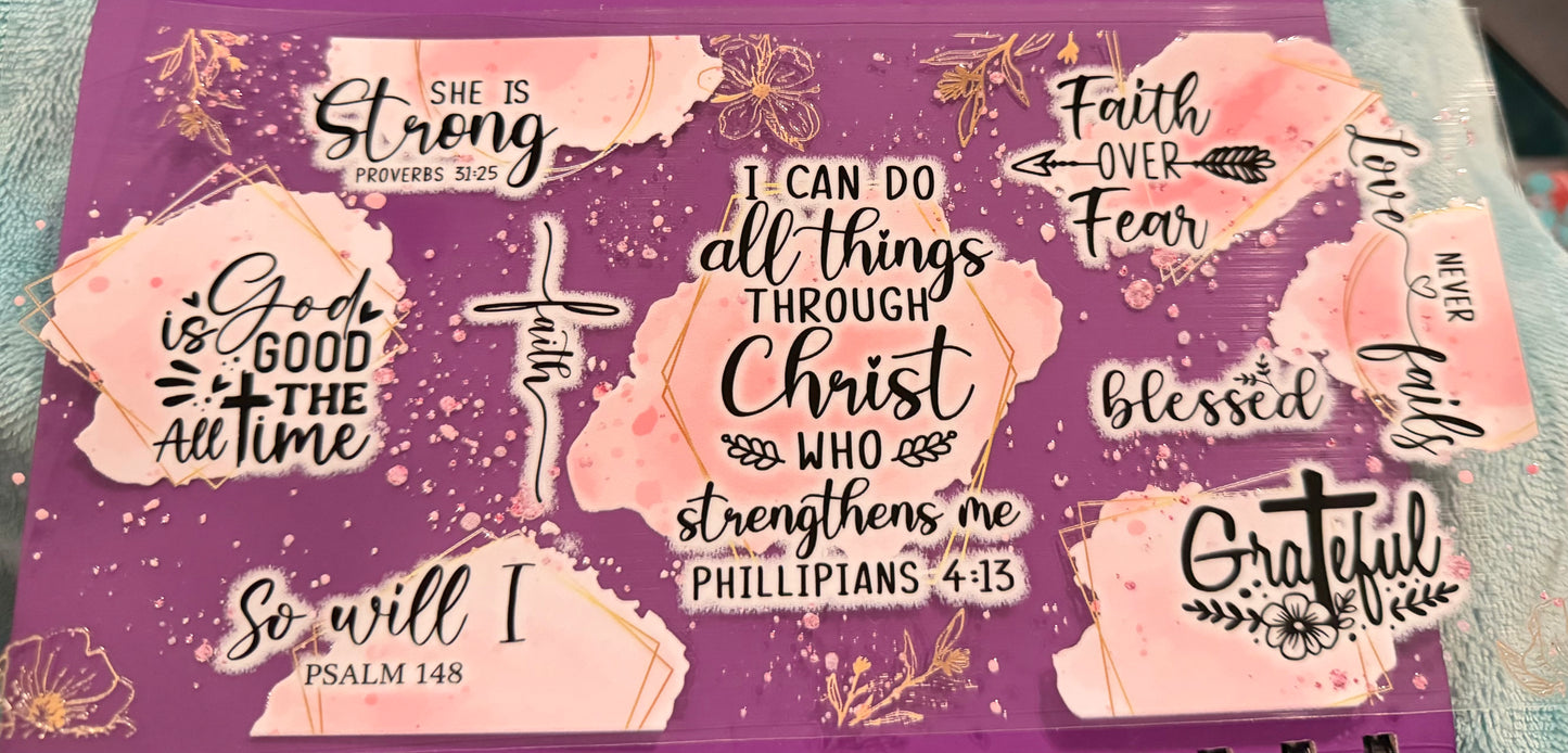 I can do all things through Christ who strengthens me