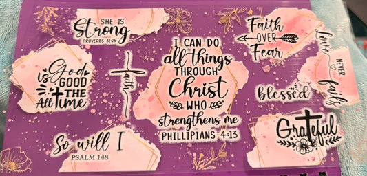 I can do all things through Christ who strengthens me