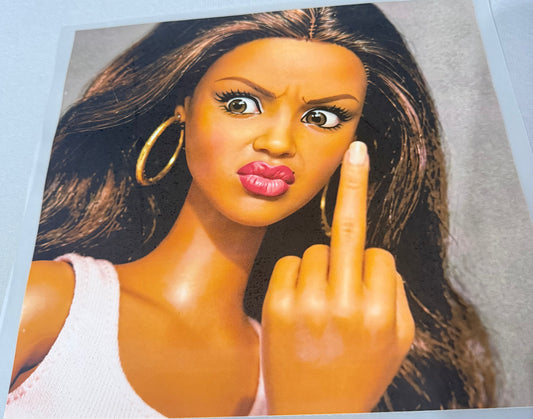 Funny Barbie with finger ( restocking soon)