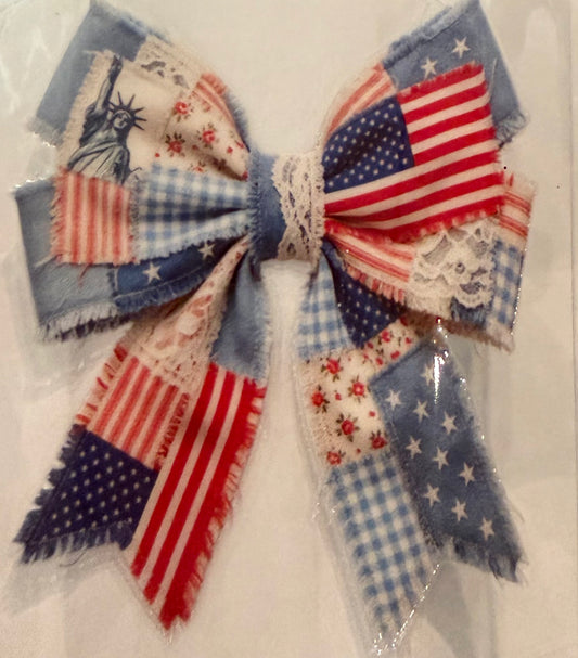 American flag bow