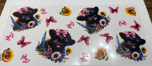 Cows pink butterflies