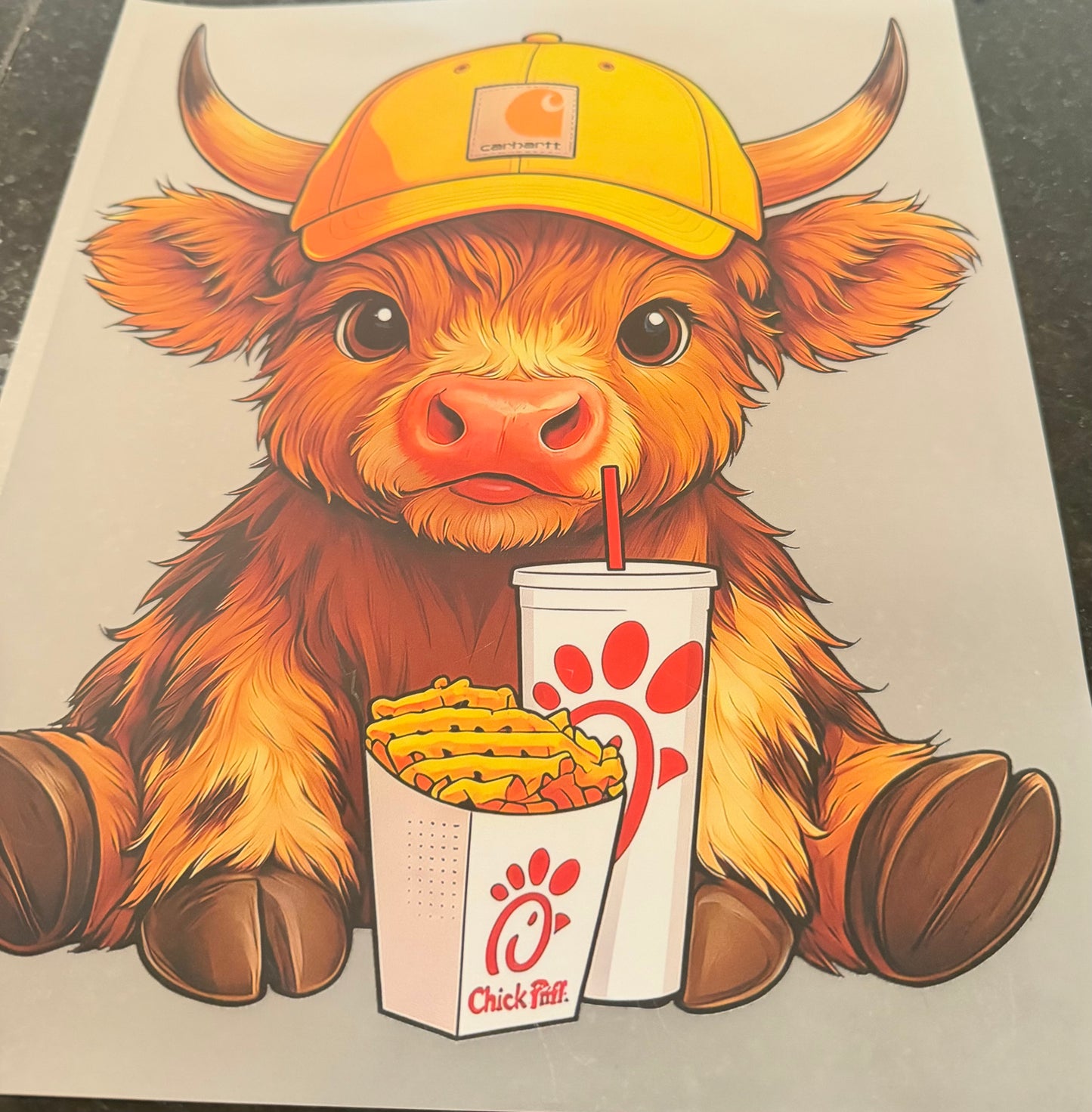 Chick-fil-A Highland cow ￼