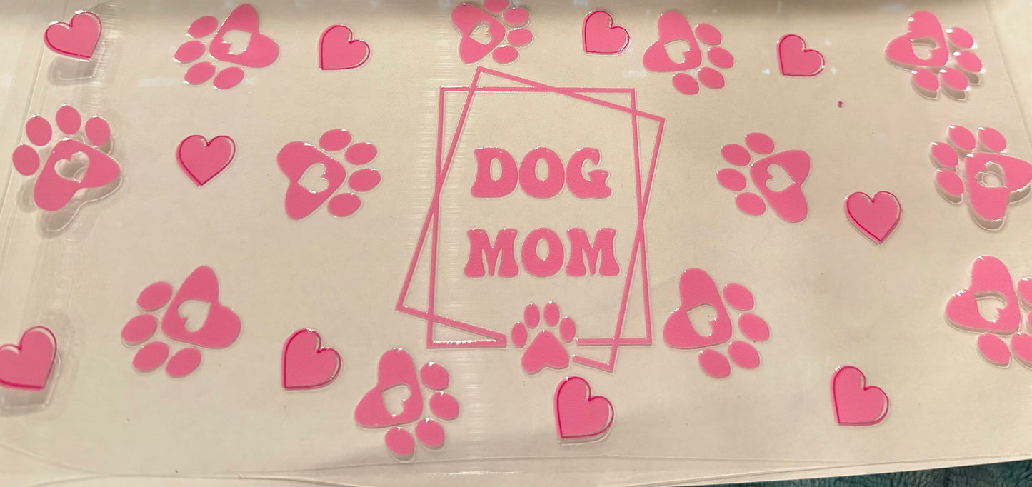 Dog mom pink