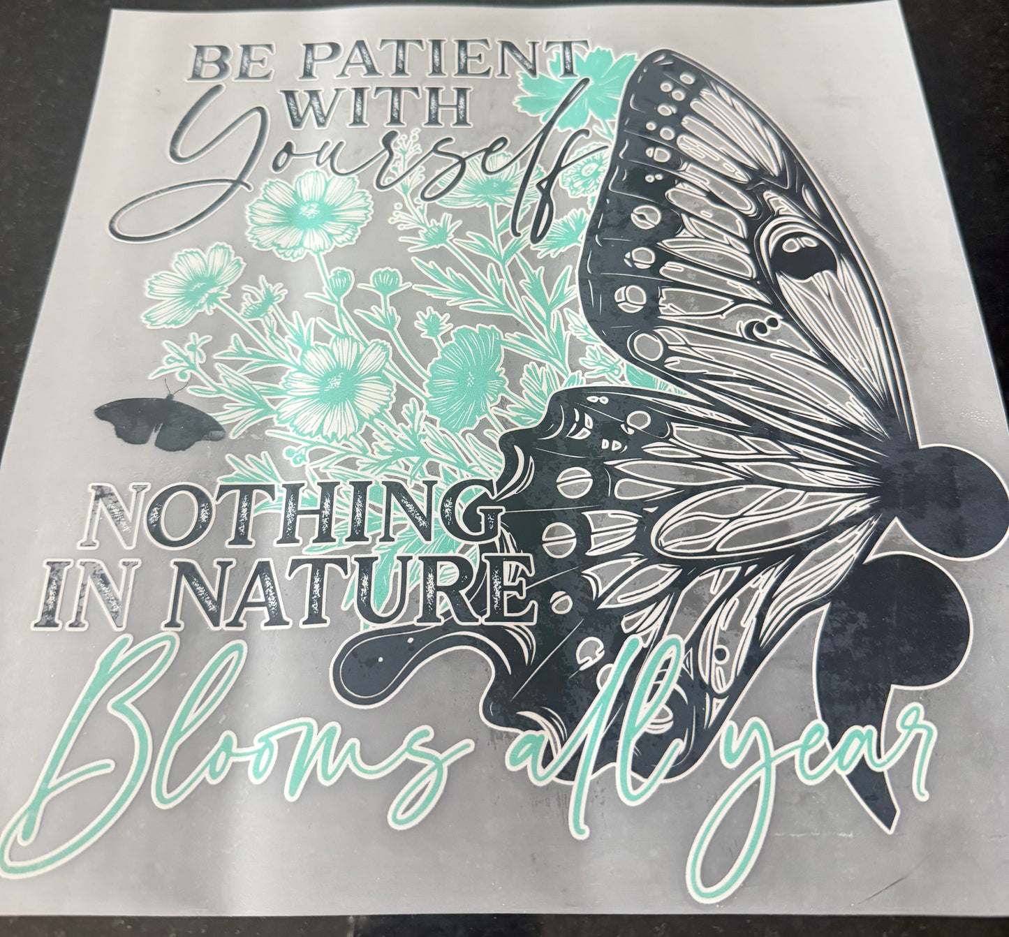 Be patient with yourself