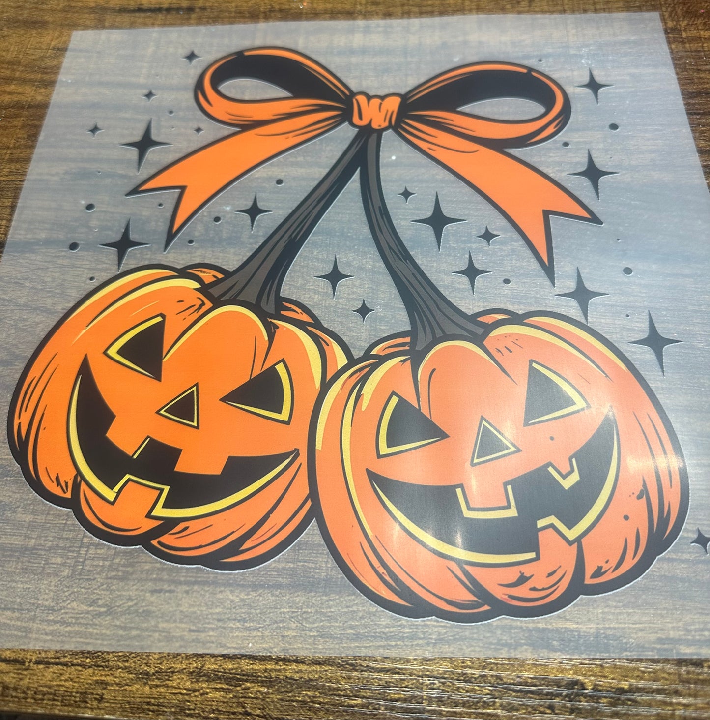 Bow pumpkin transfer