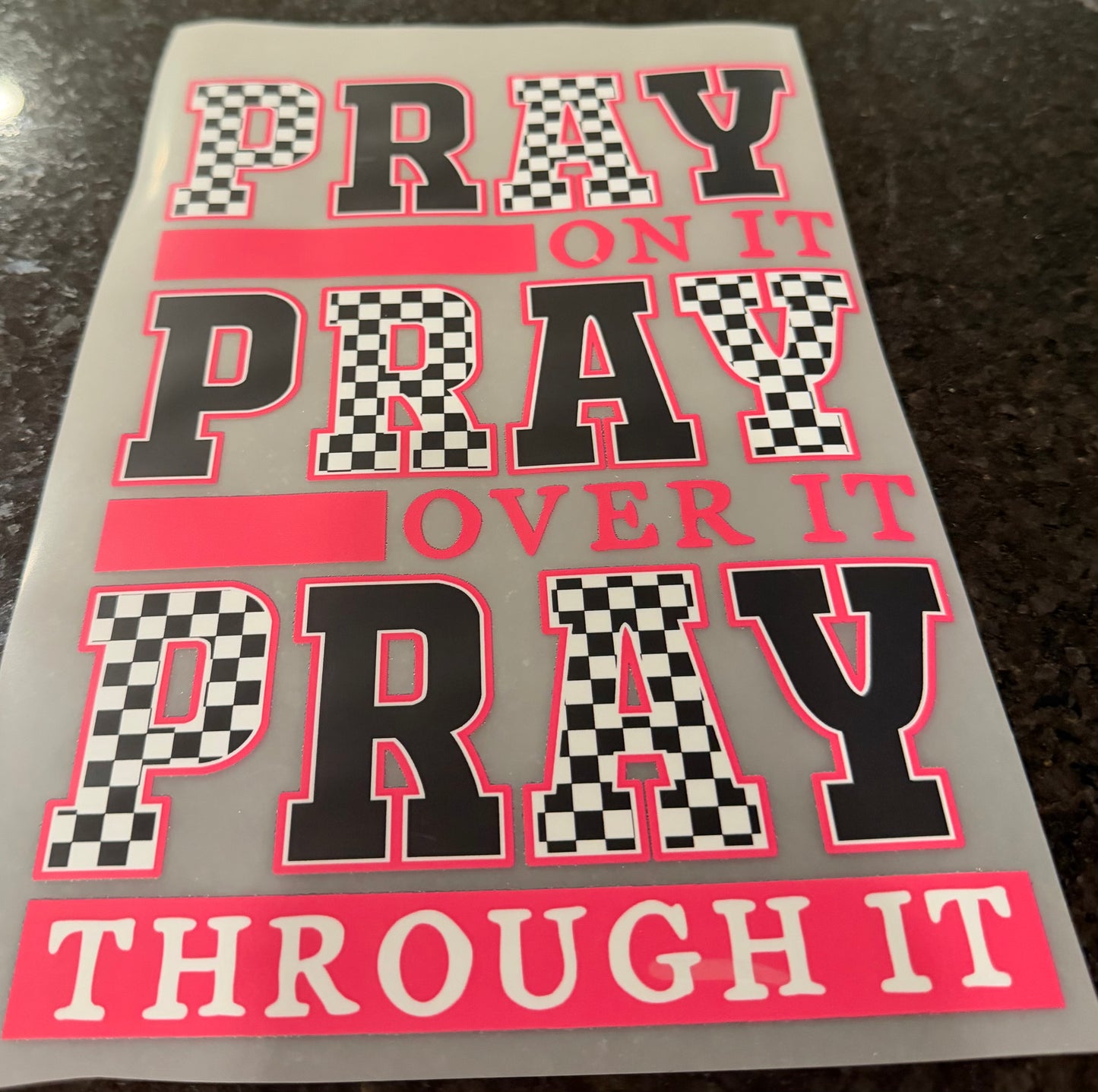 Pray on it pray over it pray through it ￼