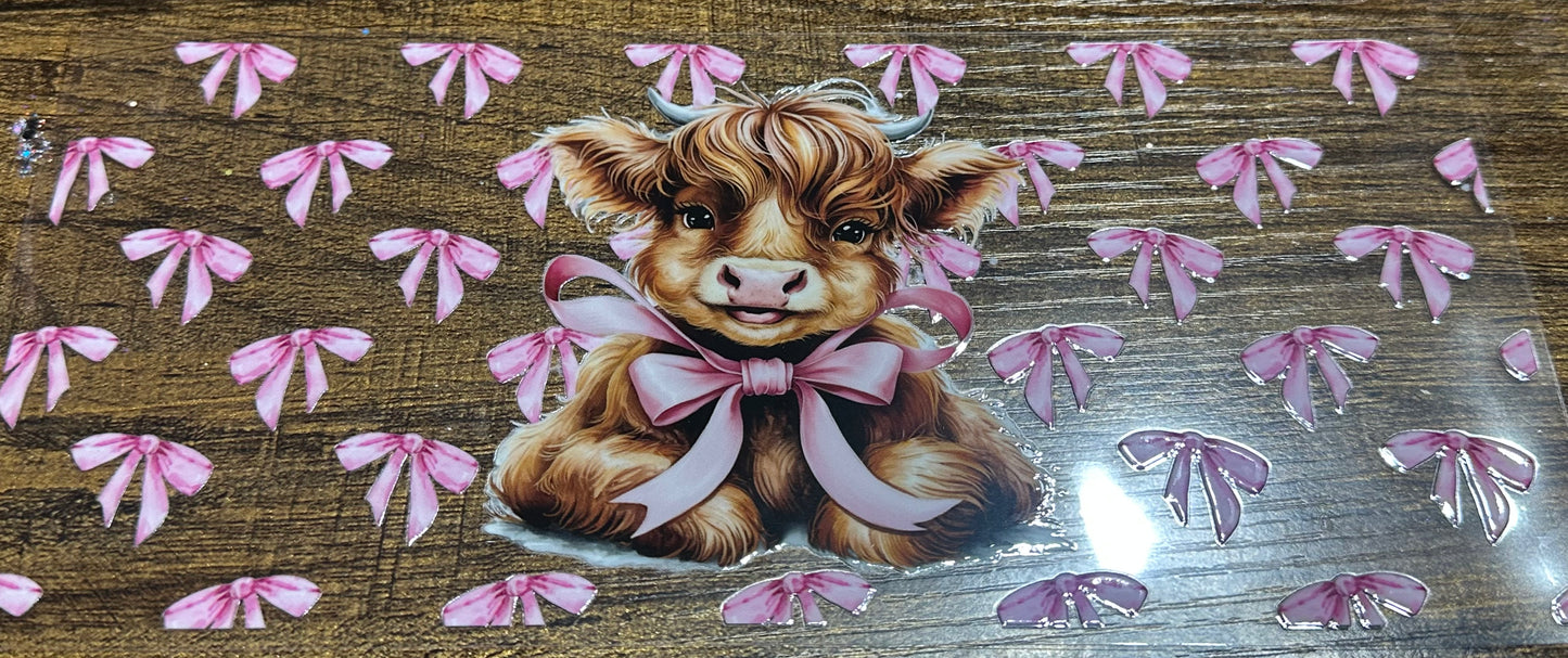 Cow and pink bows wrap ￼