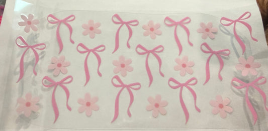 Pink bows & flowers