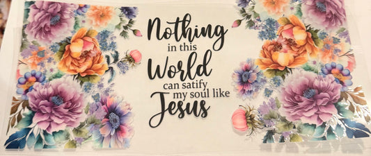 Nothing in this world can satisfy my soul like Jesus