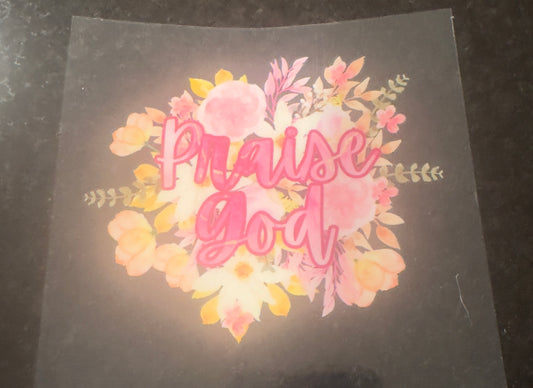 Praise God decal