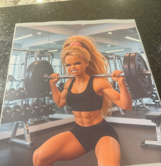 Workout blonde Barbie