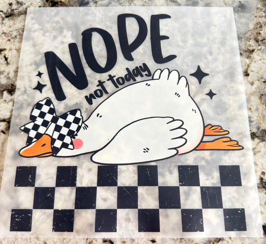 Nope, not today
