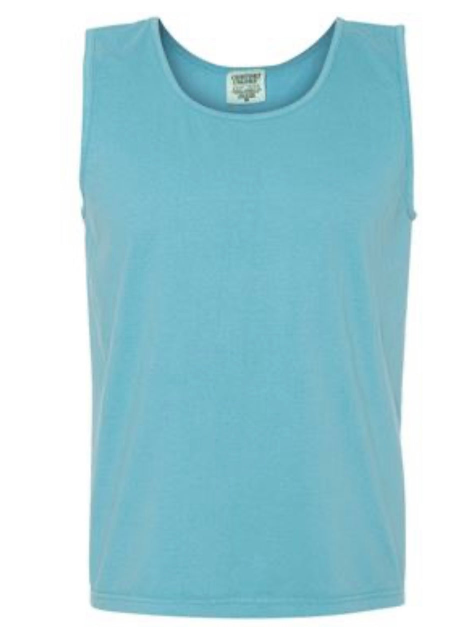 Blue (Lagoon) comfort colors tank