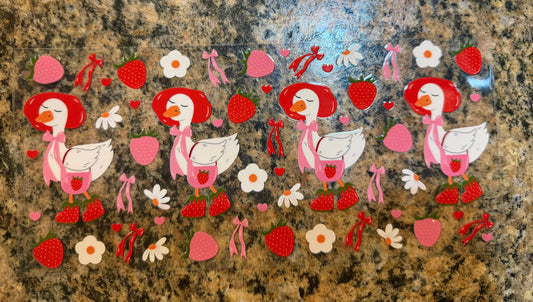 Goose & strawberries