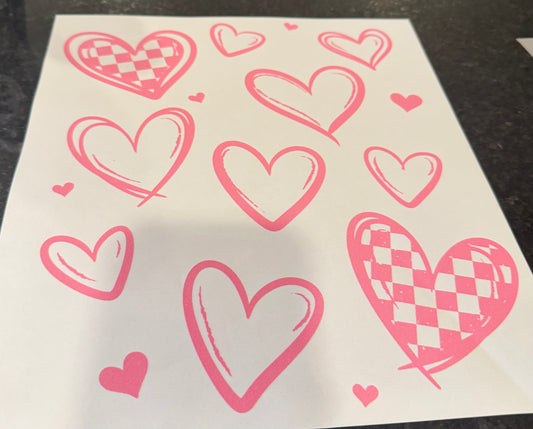 Pink hearts