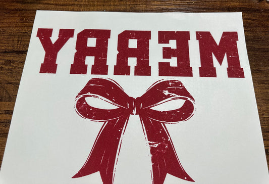 Merry shirt transfer