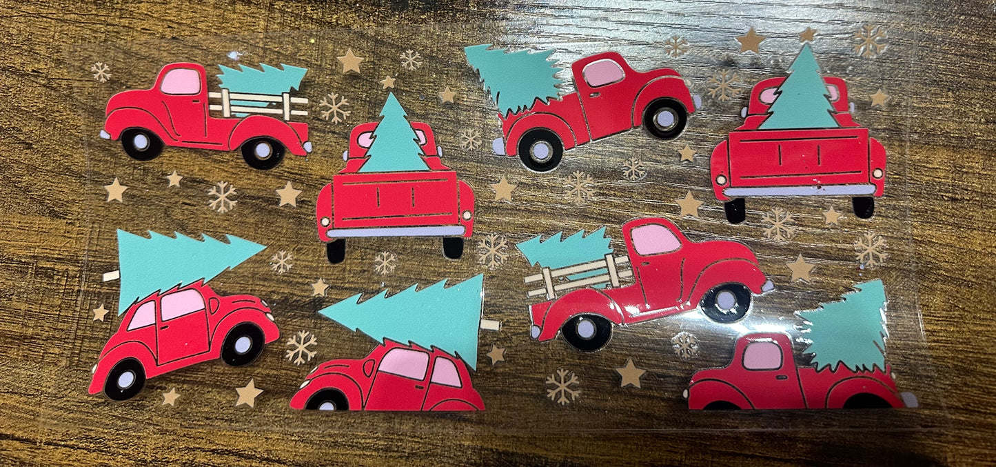 Truck and Christmas tree wrap