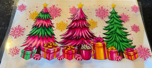 Pink & Green Christmas tree