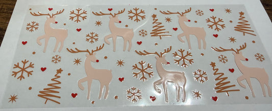 Reindeer & snowflakes