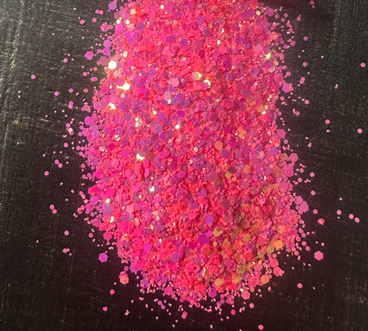 Flamingo Chunky mix 2oz bottle