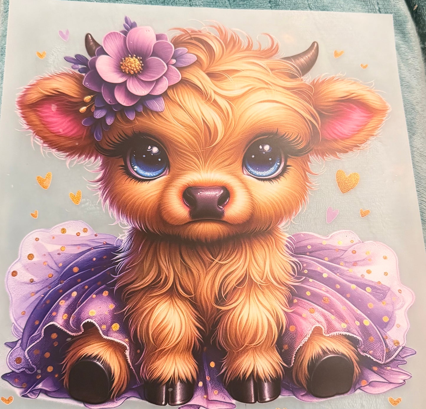 Cow purple tutu