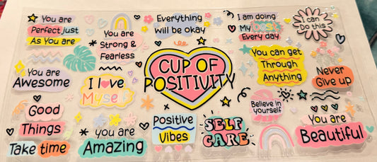 Cup of positivity affirmations